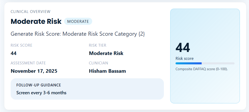 Preview of the At Risk Feet doctor dashboard